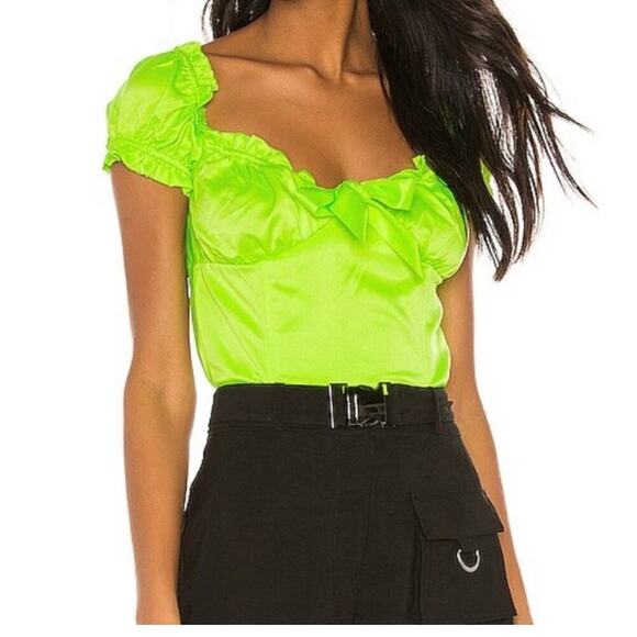 I.AM.GIA Neon Green Crop Top Size S - Picture 1 of 5